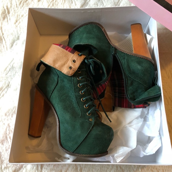 jeffrey campbell green boots